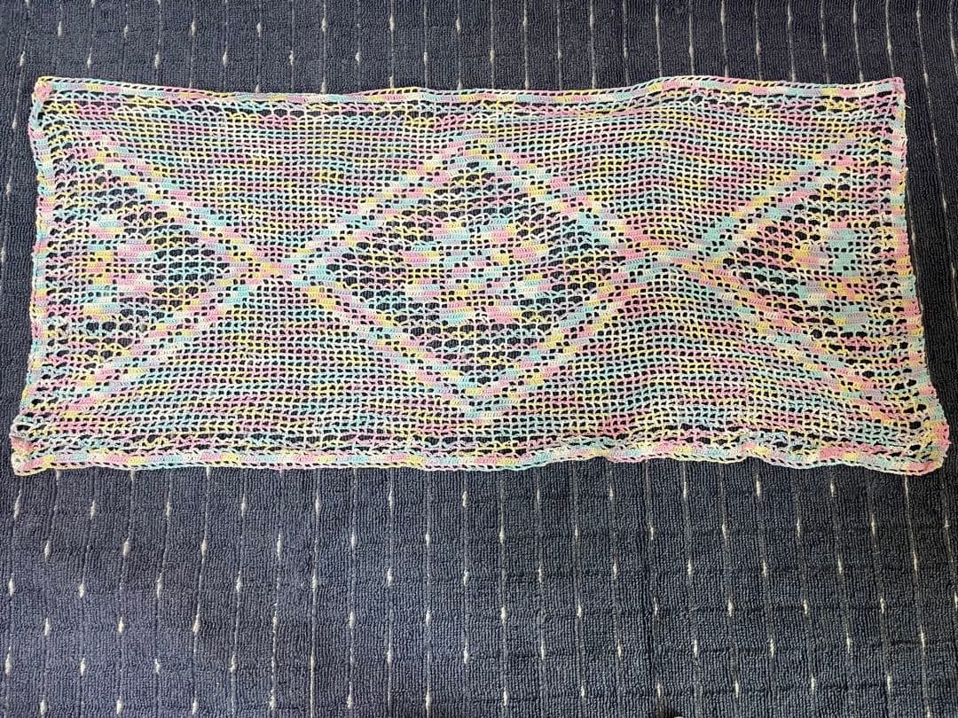 ☆選べる14色／ヒラヒラレース編みディスプレイ 大:55×125前後