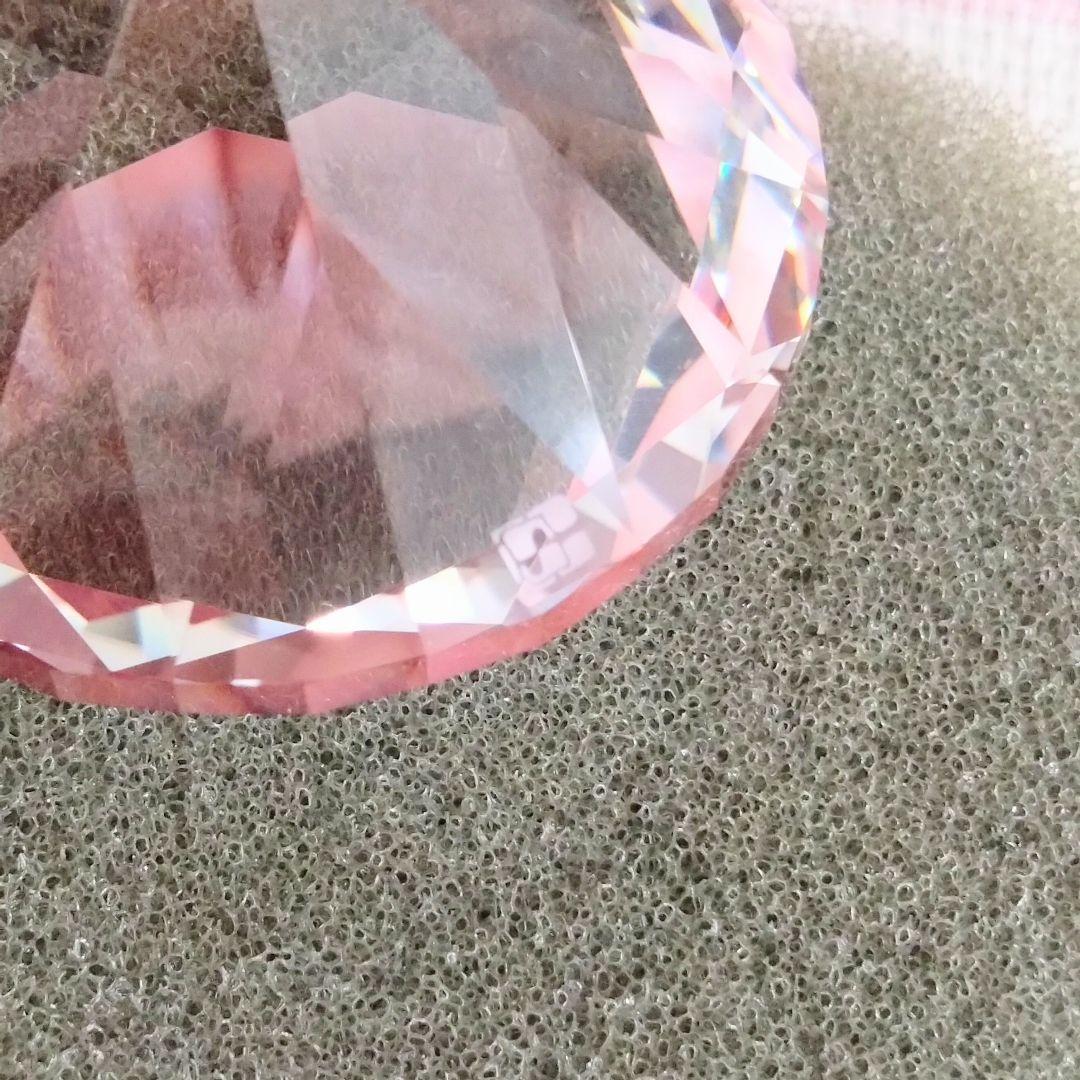 【希少】旧SWAROVSKI クリスタルラウンドカット置物 30% Pbo