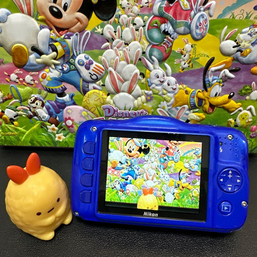 Nikon ニコン COOLPIX S32 ブルー　動作確認済　中古良品