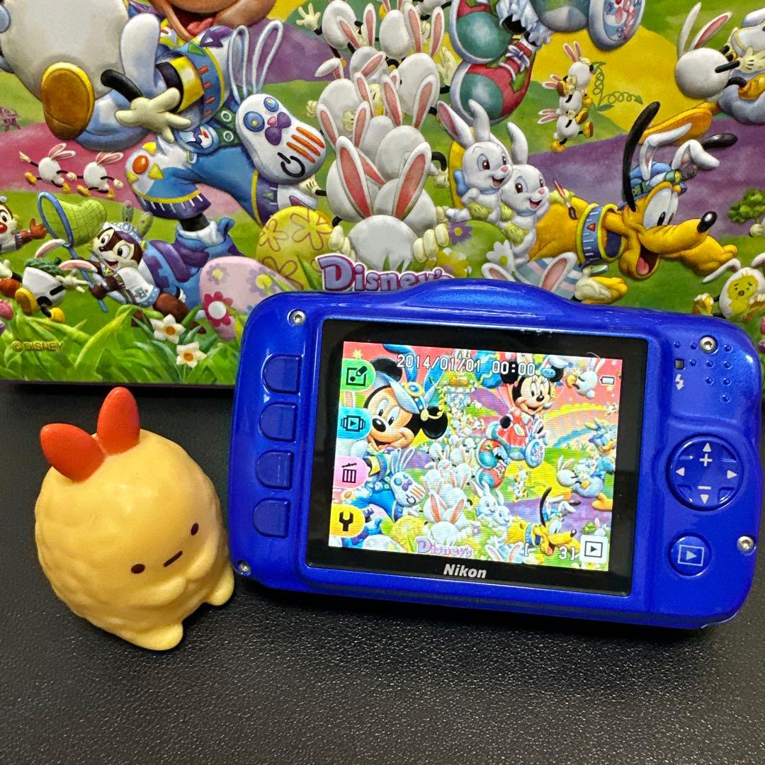 Nikon ニコン COOLPIX S32 ブルー　動作確認済　中古良品