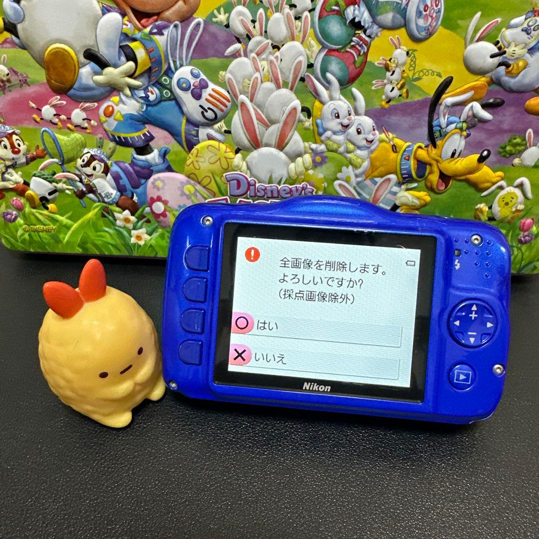 Nikon ニコン COOLPIX S32 ブルー　動作確認済　中古良品