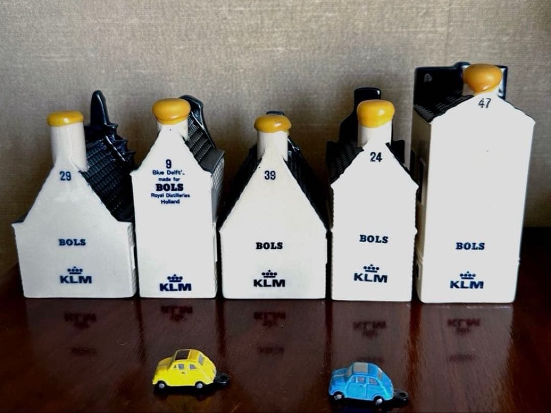 KLM デルフトブルー　ミニチュアハウス　5棟　No9 24 29 39 47