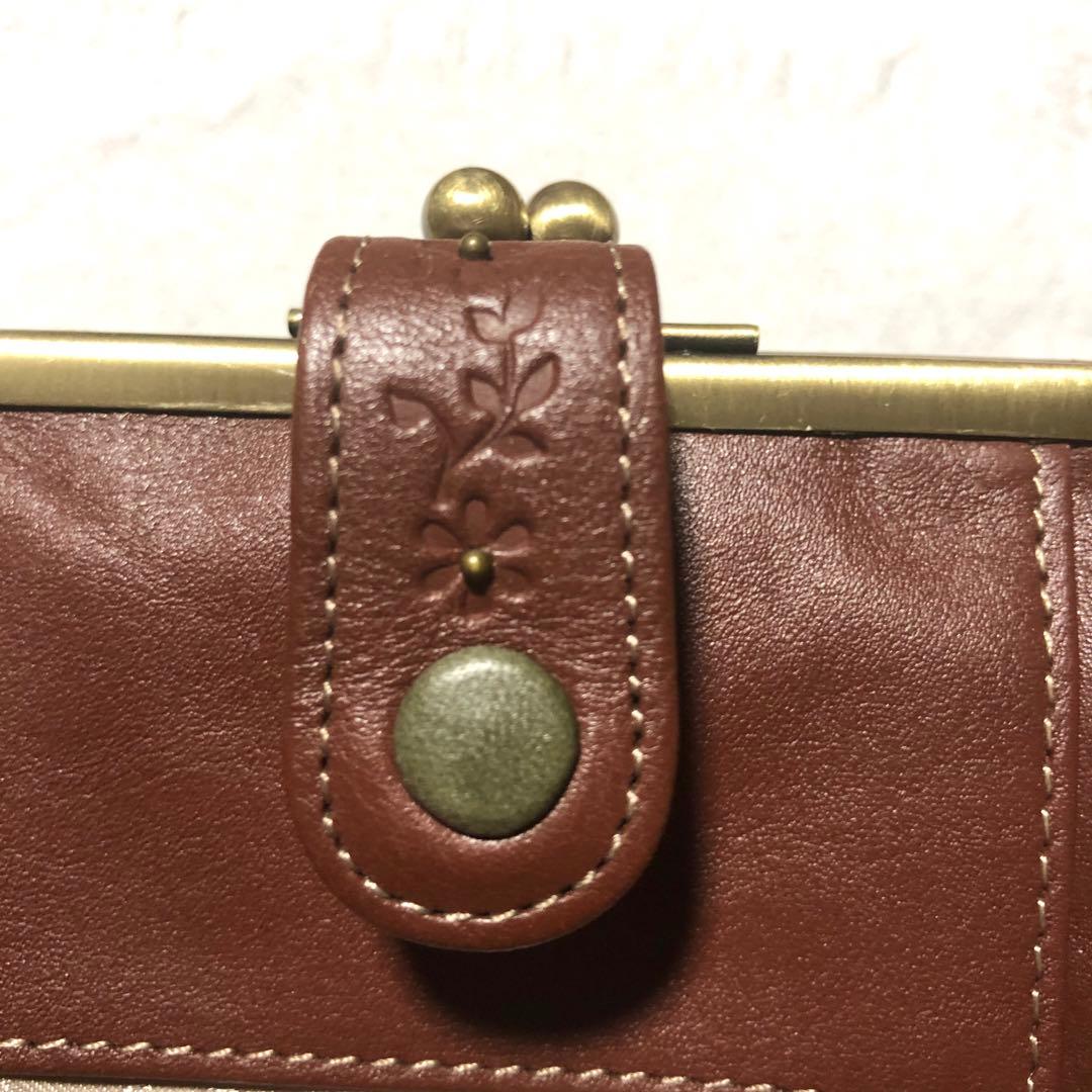 ナダヤ Felando 本革がま口財布 ダコタ