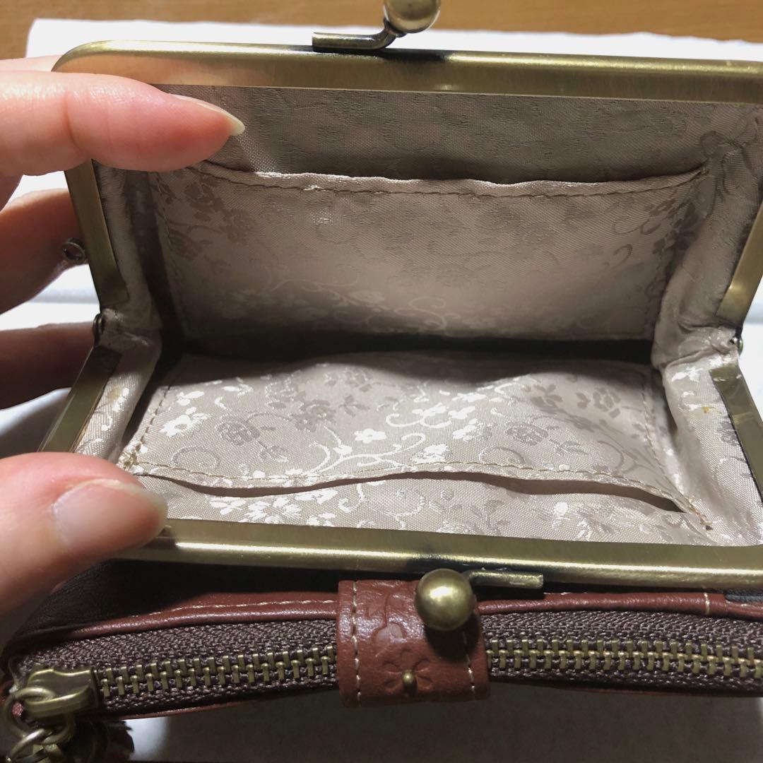 ナダヤ Felando 本革がま口財布 ダコタ