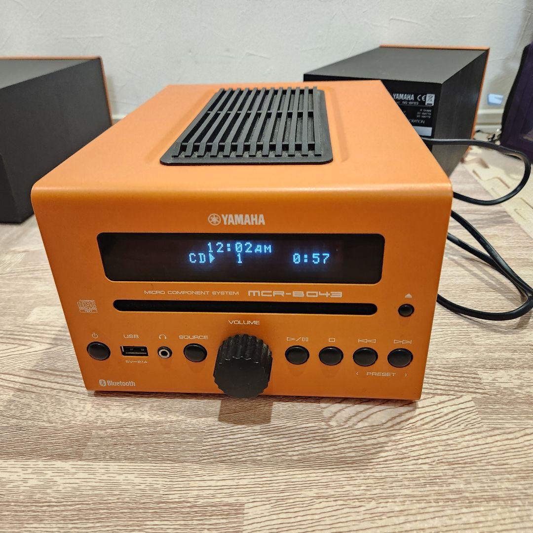 YAMAHA ヤマハ マイクロコンポ　MCR-B043 オレンジ