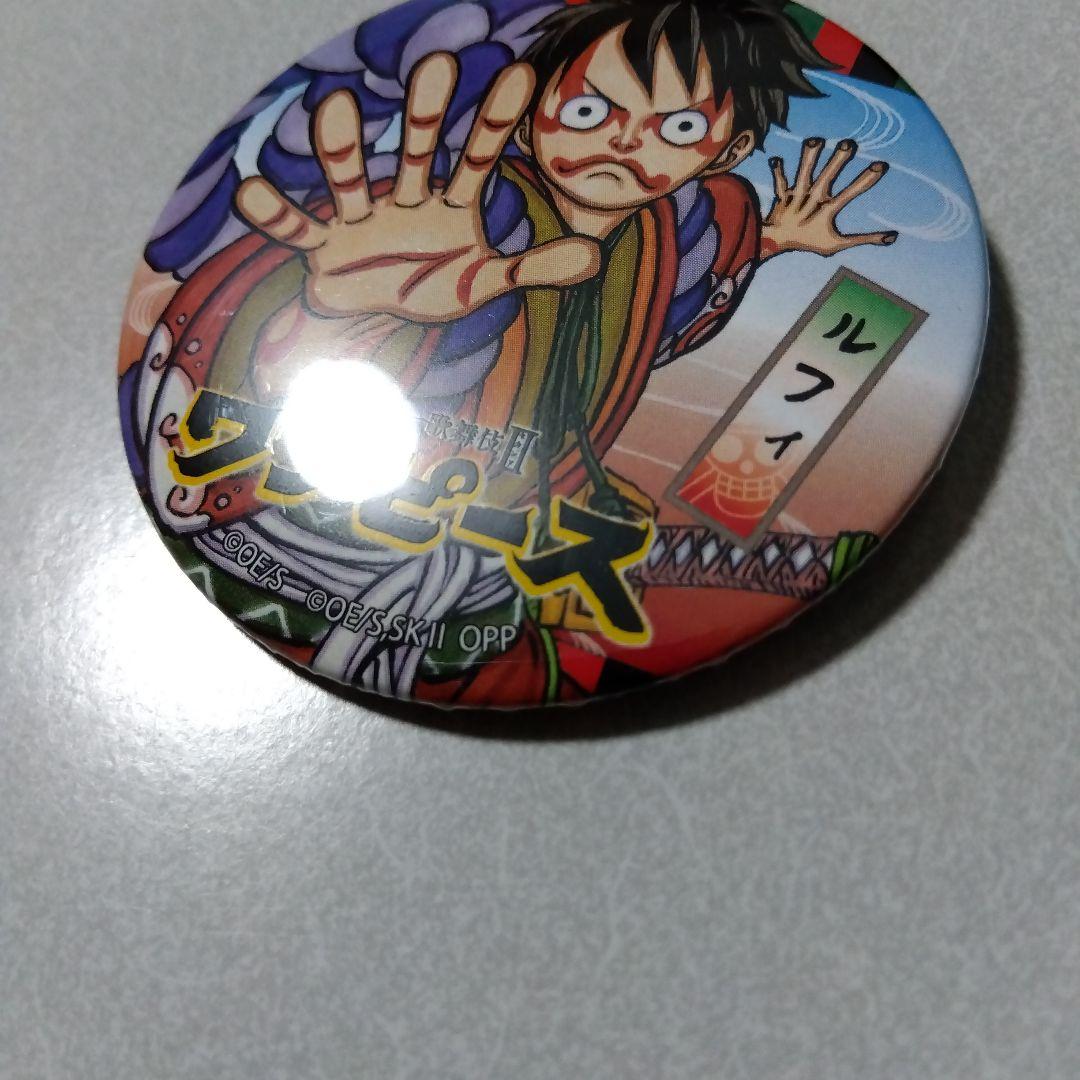 【ワンピース】 ルフィ スーパー歌舞伎 クッキー 付録 おまけ 缶バッジ