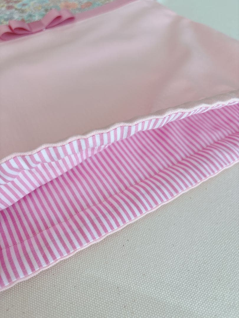 [入園入学3点セット]女の子通園通学(ピンク×リバティ/マーガレットアニー)