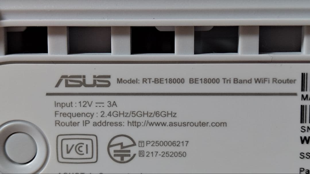 ルーター・ネットワーク機器 ASUS WiFi RT-BE18000