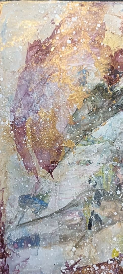 美人画 抽象 現代アート 水彩 アナログアート 原画 木製パネル