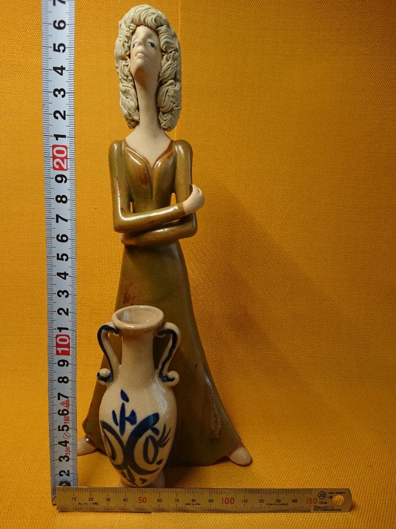ビンテージ　ヨーロッパ　人形　陶器　置物　インテリア　工芸品　美術品　A2876