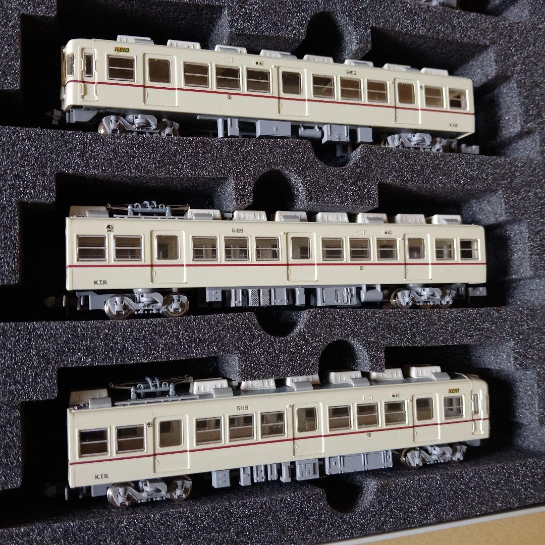 京王５０００系(初代アイボリー塗装)組立完成モデル(グリーンマックス)