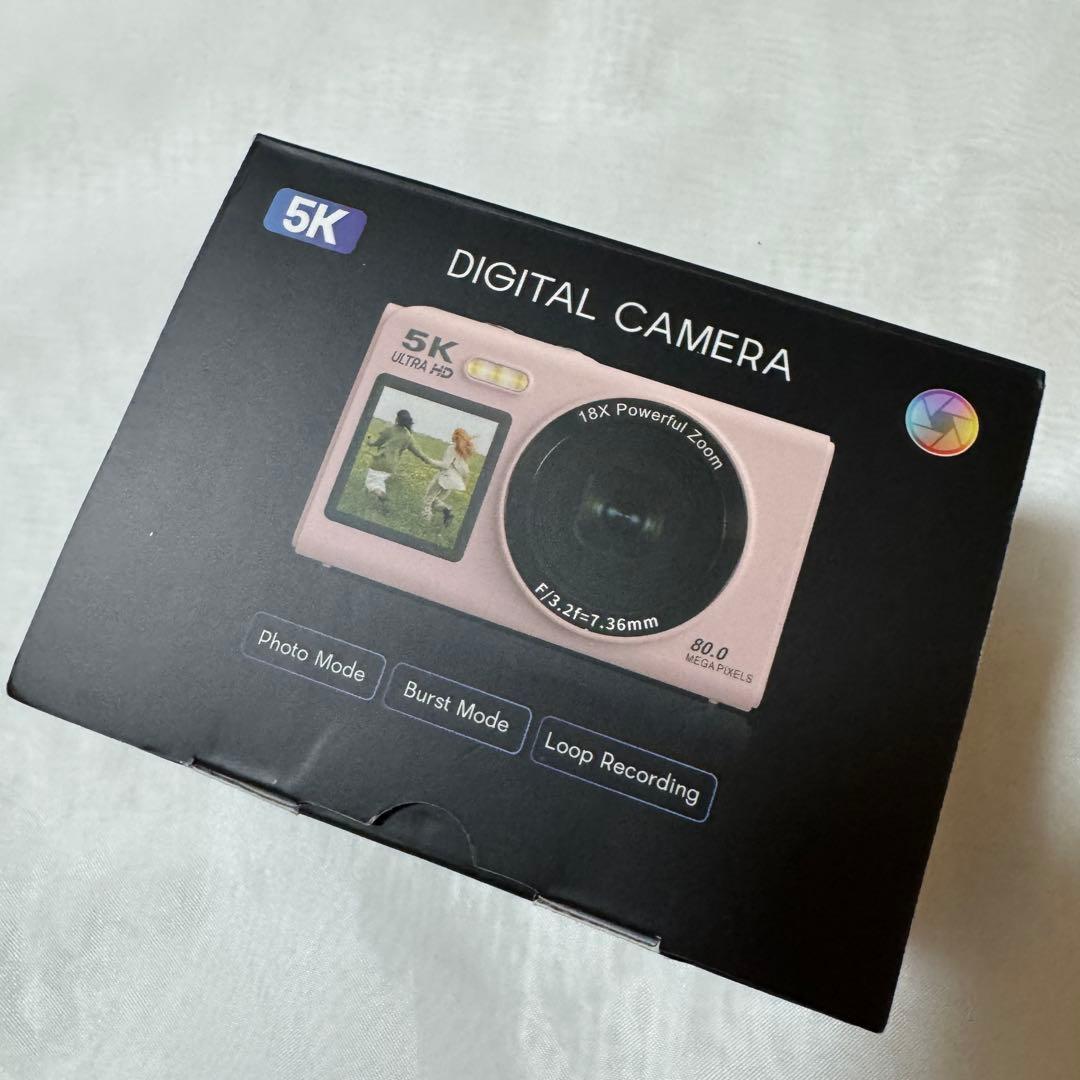 デジカメ 5K 8000万画素 18倍ズーム WIFI対応 オートフォーカス