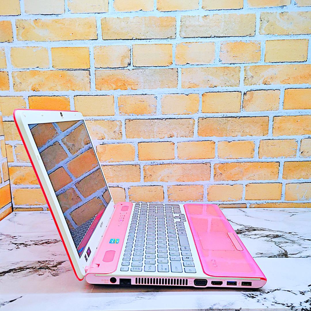 スケルトンピンクノートパソコン❣️Core-i5☘️爆速SSD✨メモリ8G