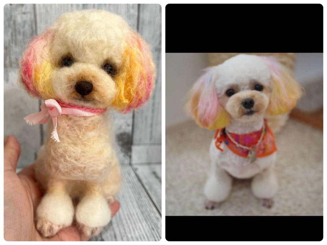 手のひらペット　うちの子　ペット　羊毛フェルト　マスコット　プレゼント