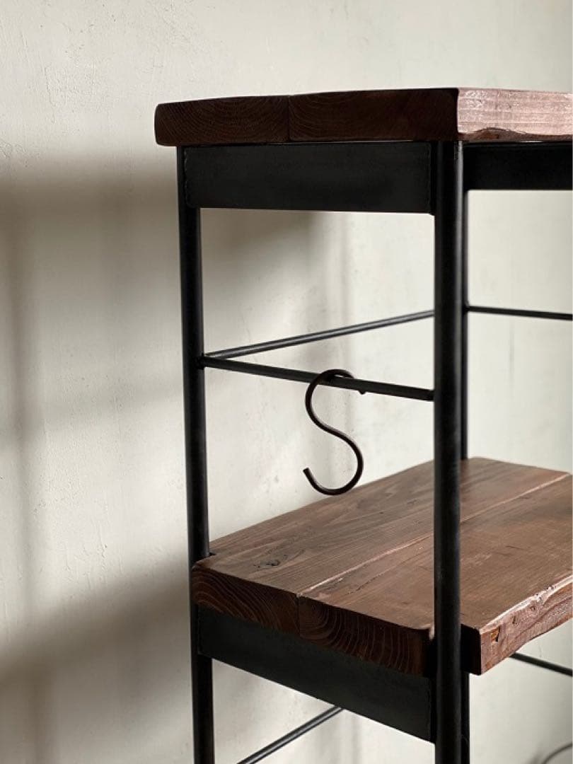 数量限定　特別価格　シェルフ　棚　ディスプレイ　エントランス　キッチン　古材