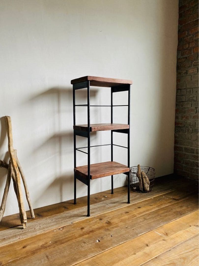数量限定　特別価格　シェルフ　棚　ディスプレイ　エントランス　キッチン　古材