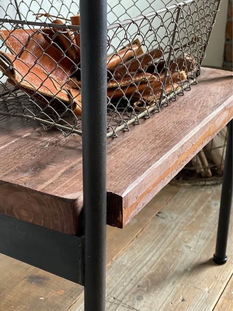 数量限定　特別価格　シェルフ　棚　ディスプレイ　エントランス　キッチン　古材