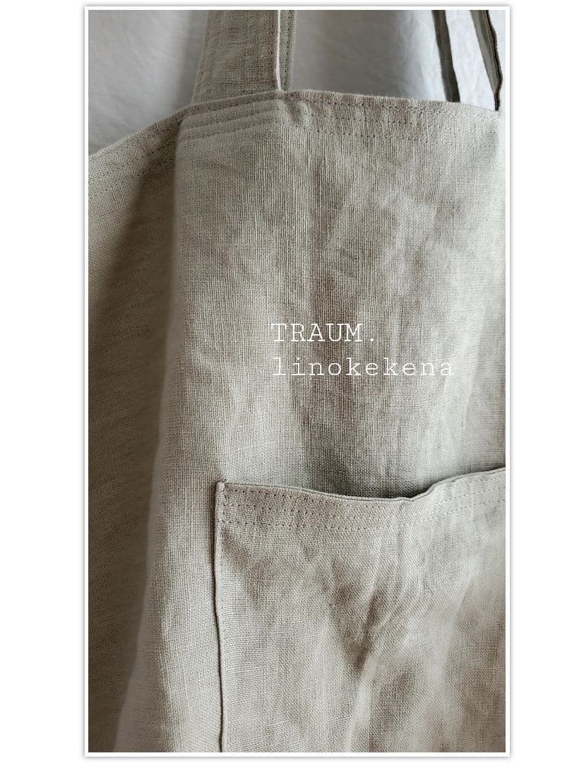 TRAUM.linokekena◆リネン100%(両面)toteーFlower☆