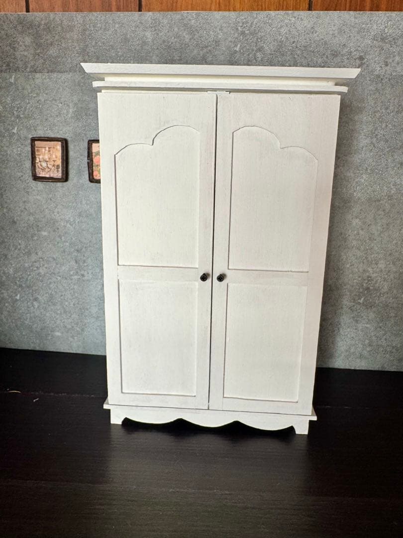 ミニチュアクローゼット　ブライス　アイシードール　木製クローゼット1/6スケール