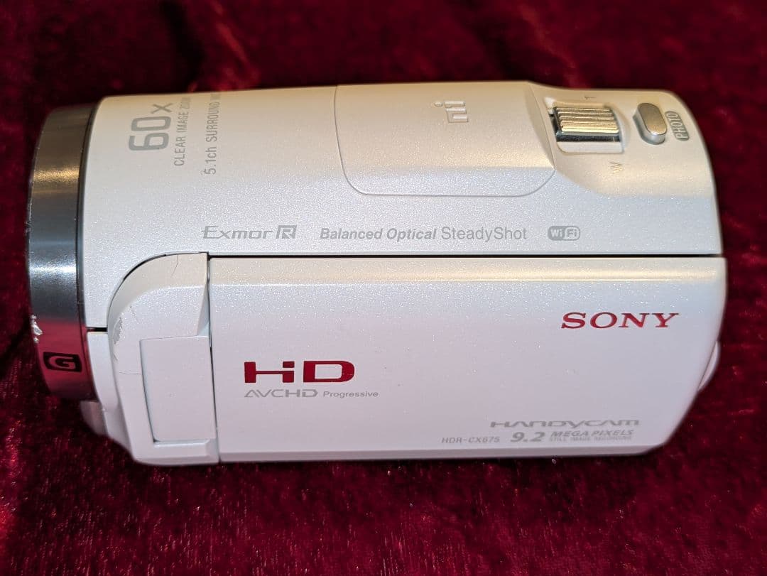 ソニー デジタルHDビデオカメラ HDR-CX675 （ホワイトカラー）