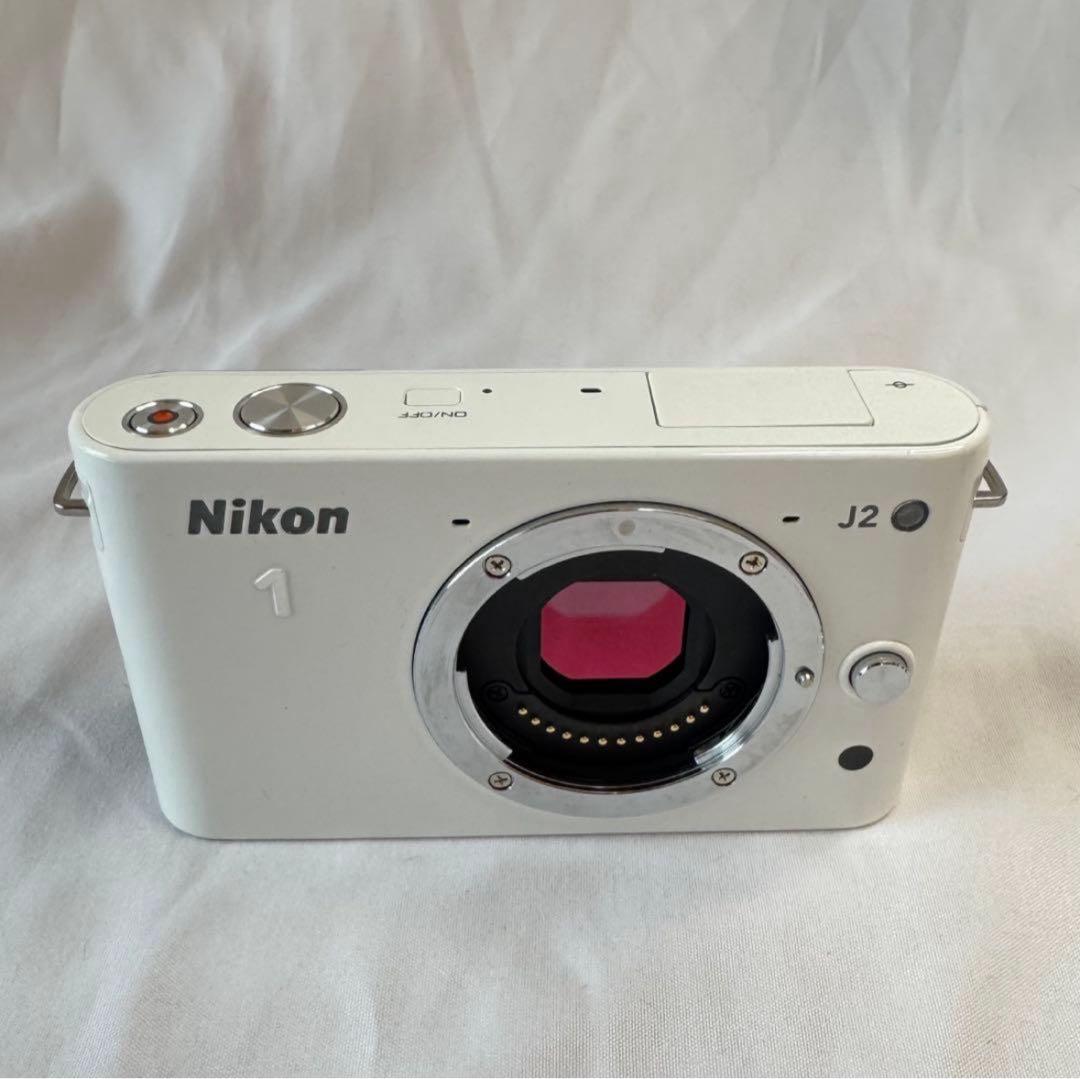 【早い者勝ち‼️】NIKON 1 J2 ニコン1 ダブルズーム ホワイト 動作OK