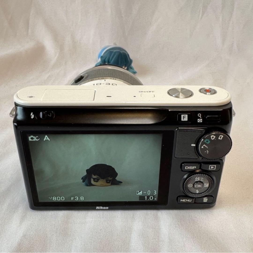 【早い者勝ち‼️】NIKON 1 J2 ニコン1 ダブルズーム ホワイト 動作OK
