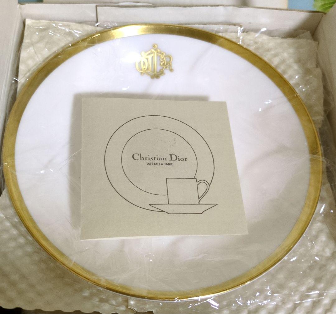 Christian Dior ゴールドモノグラム　 14cmフルーツ皿4客　新品