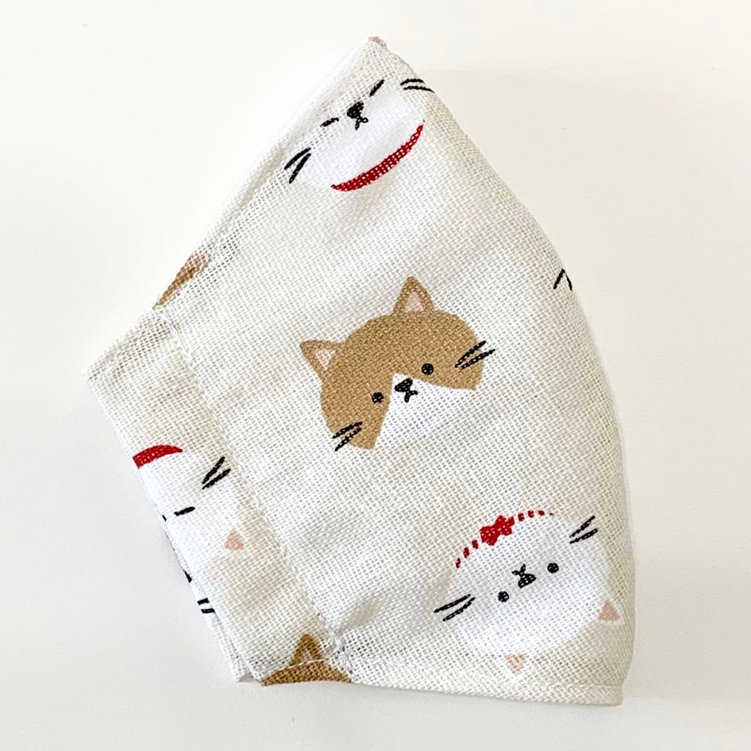 No.659 オーダーマスク　猫　三毛猫　白猫　猫好き　おまとめ割