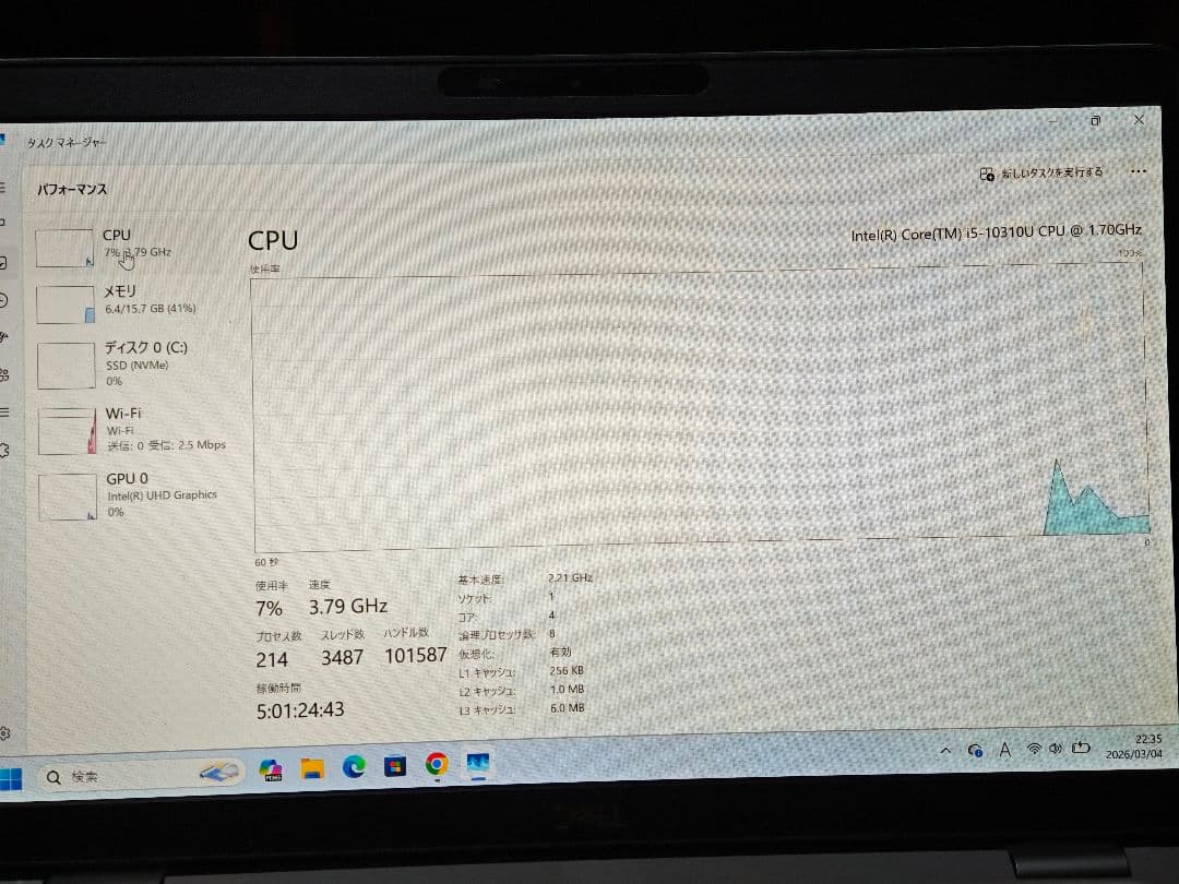 DELL Latitude 5310 10世代 i5 16gb 256GB