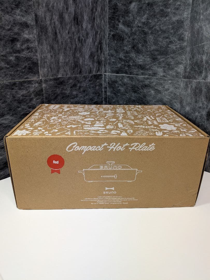 【新品 未使用】BRUNO コンパクトホットプレート BOE021-RDレッド