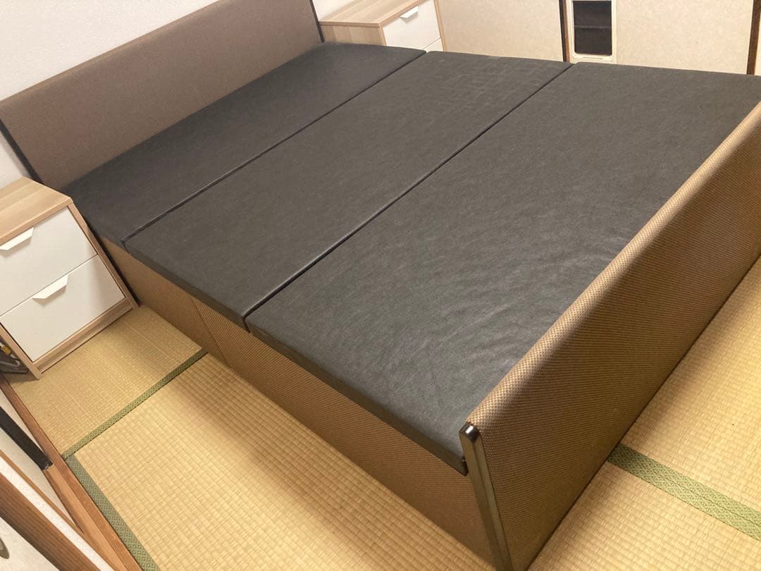 丸八真綿　マルハチ ダブル　収納　ベット 愛知県引き取り希望
