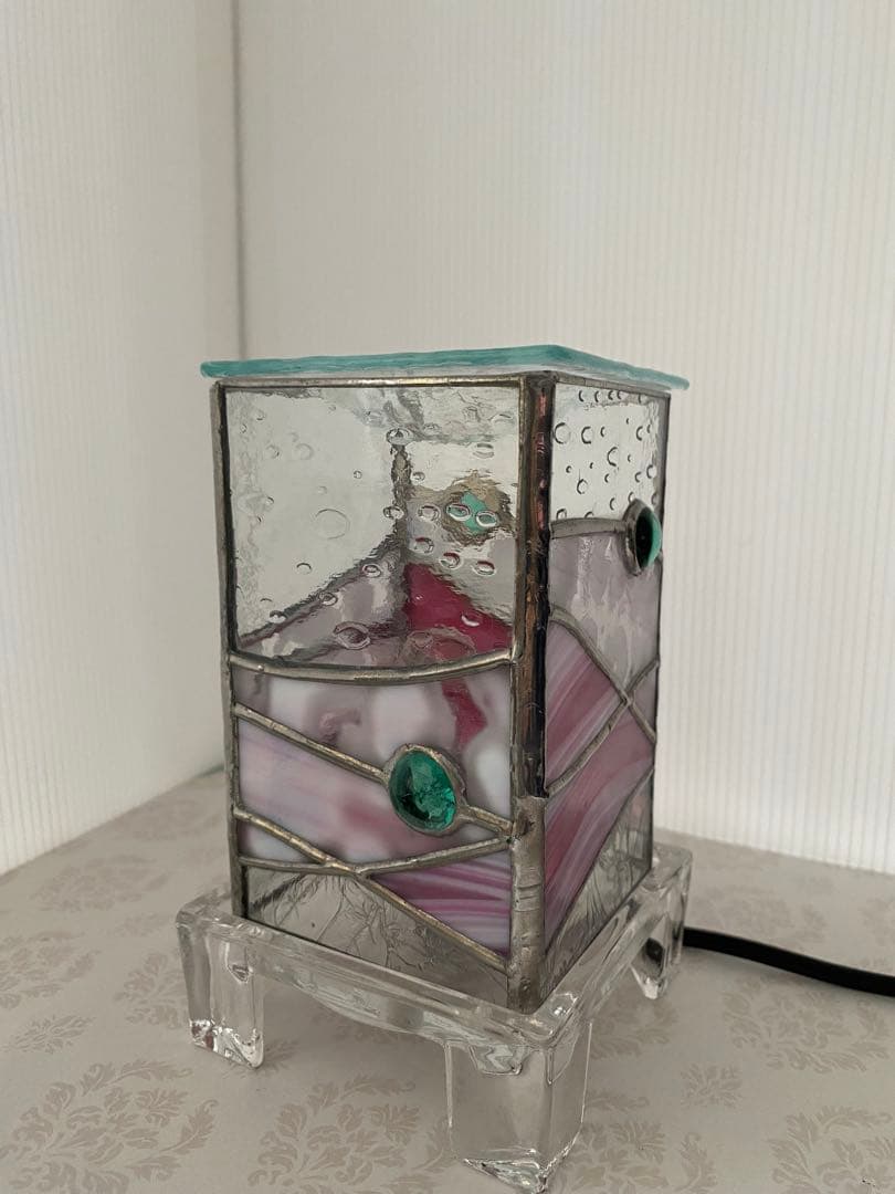 お値下げ中　ステンドグラス　アロマランプ