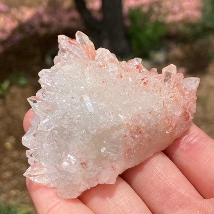 ヒマラヤクォーツ マニハール クラスター 原石 水晶