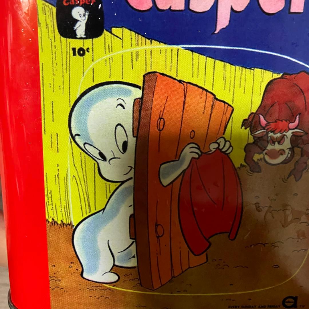 3F 【希少】ヴィンテージ キャスパー Casper 缶製 貯金箱 レトロ