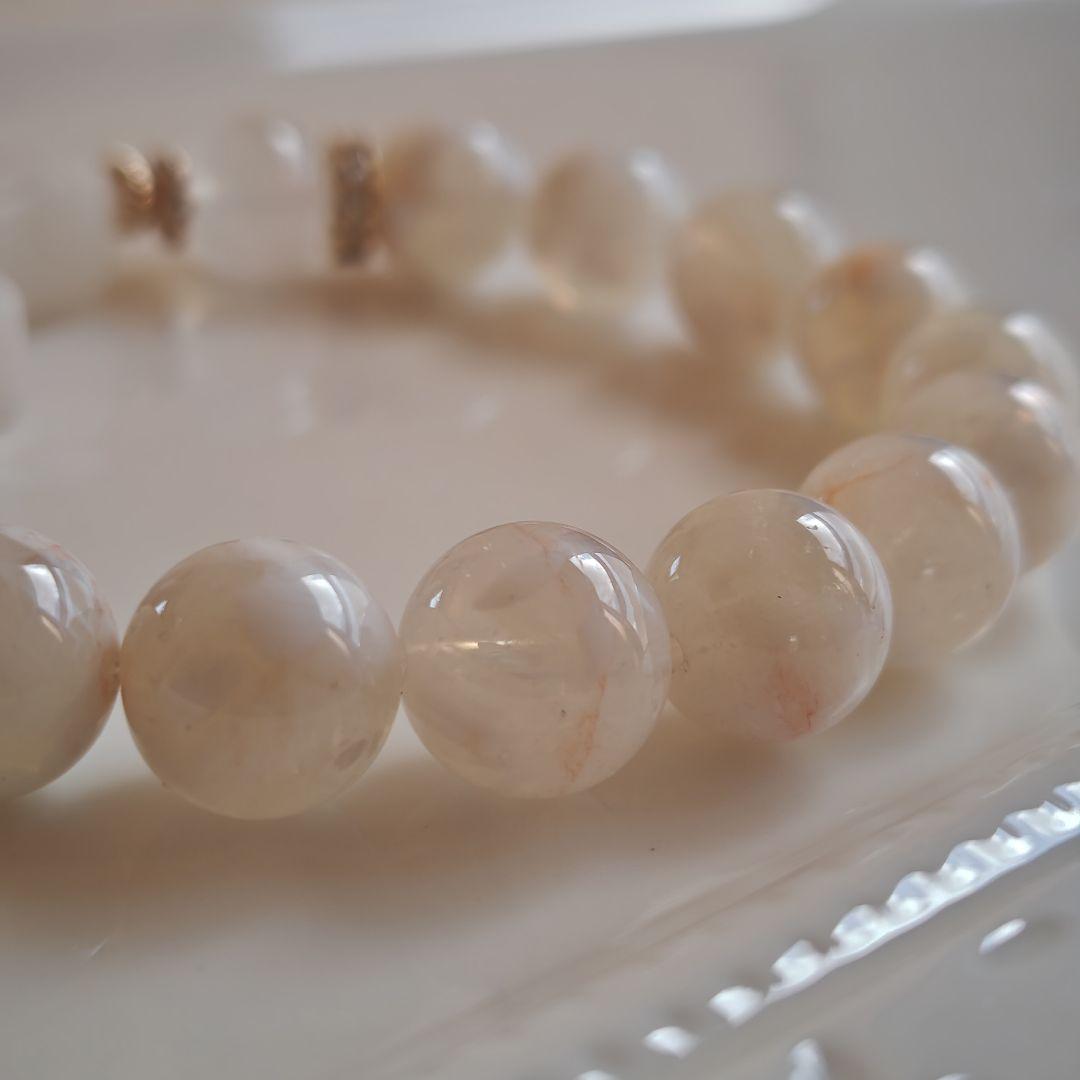 ホワイト瑪瑙十字架　グリーンアパタイト六芒星　ホワイトスノーガーデン　ムーンスト