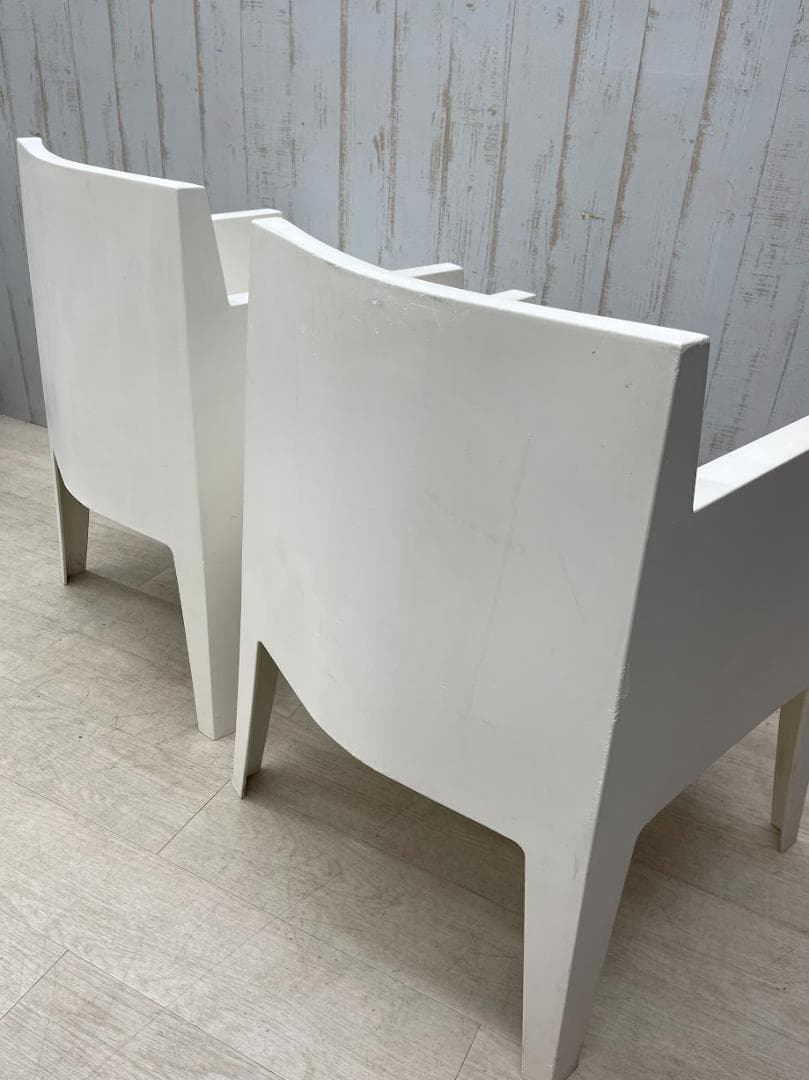 ドリアデ トイチェア ホワイト 2脚 まとめて スタッキングチェア イタリア製