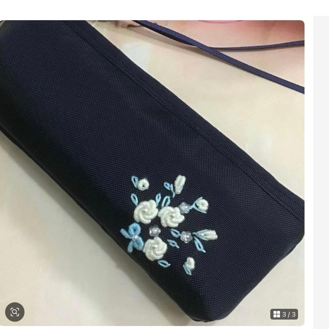 通学　通園　ショルダーバッグ　ハンドメイド　刺繍　ランチバッグ　私立小学校