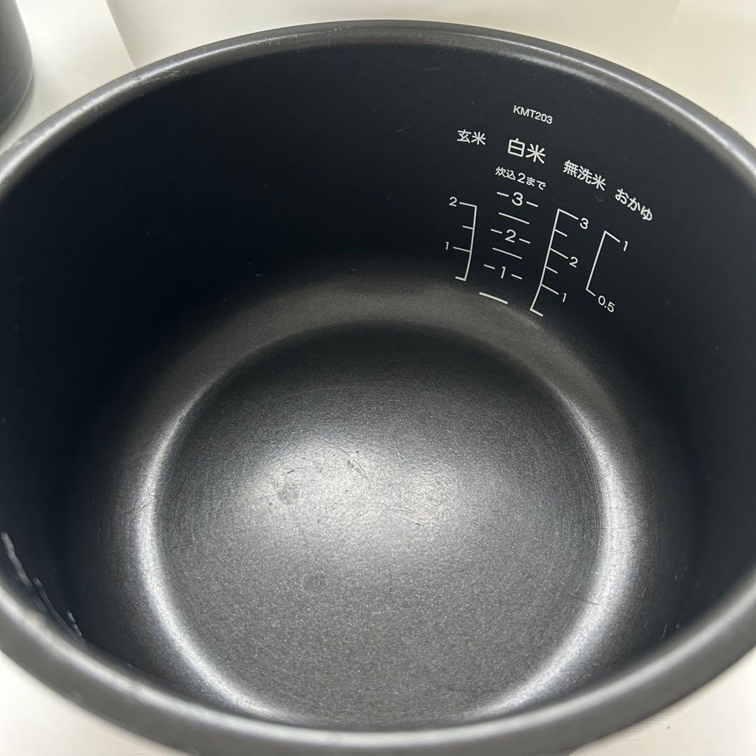 バルミューダ ザ ゴハン 3合炊き炊飯器　K03A-WH