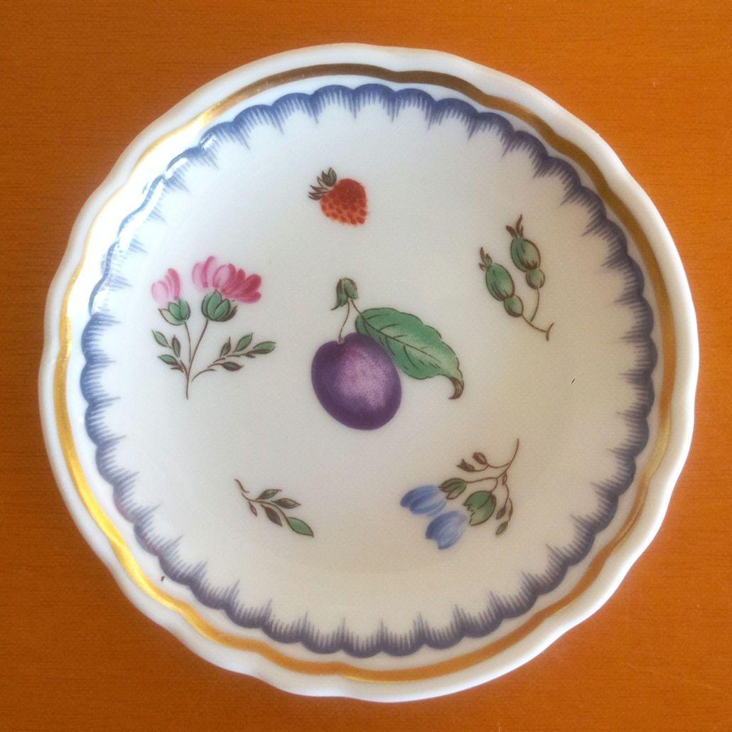 リチャードジノリ イタリアンフルーツ スワン型ディッシュ&豆皿 各２客