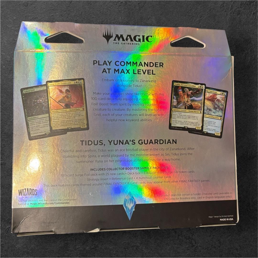 新品 MTG FFコラボ コレクター統率者デッキ ティーダ 英語版