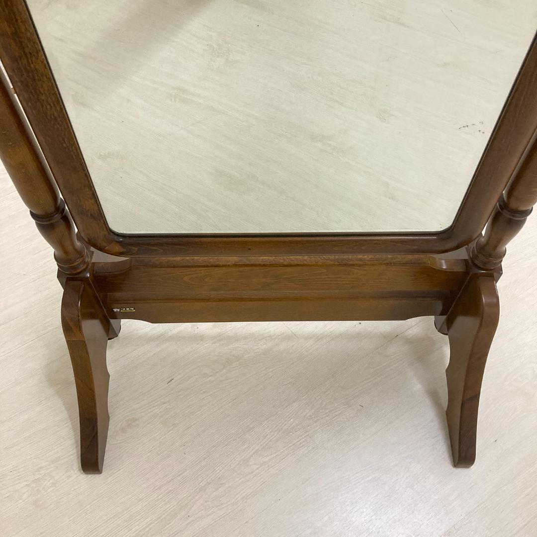 【オールドカリモク】スタンドミラー コロニアル ミラー 姿見 全身鏡