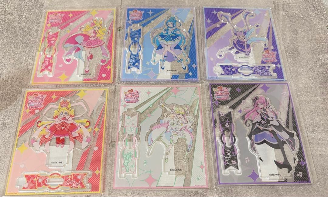 キミとアイドルプリキュア 映画グッズ 全種類 つながるアクリルスタンド6個セット