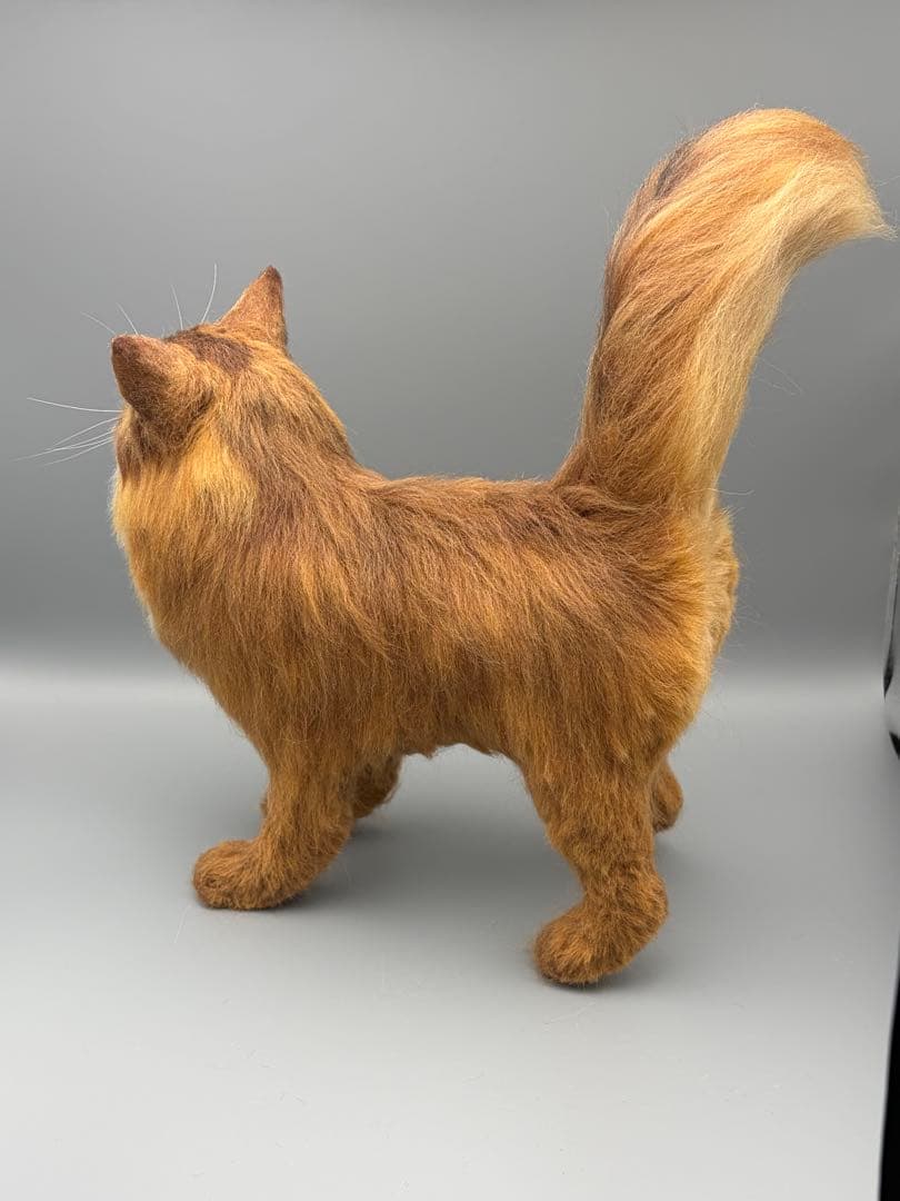 リアル羊毛フェルト猫　No.7 ソマリ　ルディレッド