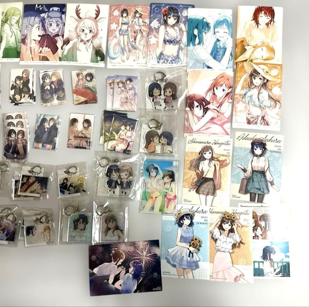 安達としまむら　くじ引き堂　マグネット　クリアポスター　キーホルダー