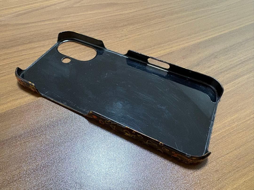 津軽塗　iPhone16用ケース　唐塗