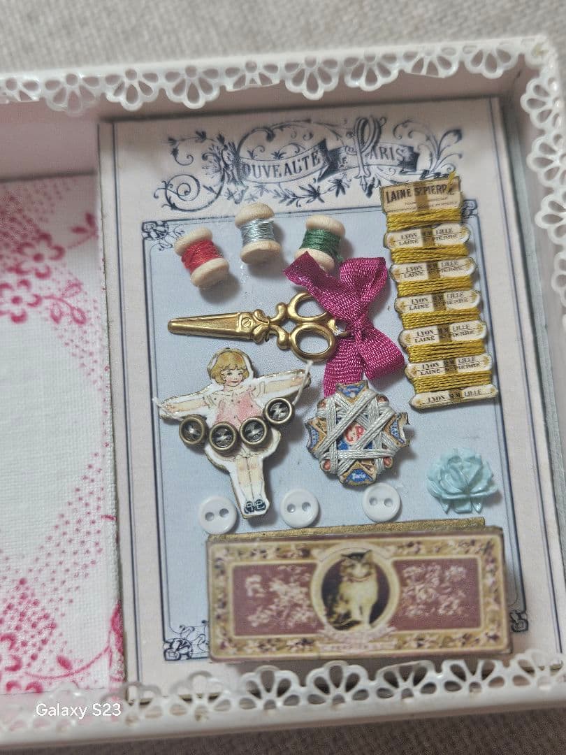 お針こ堂さん作品、ミニチュアビスクドール