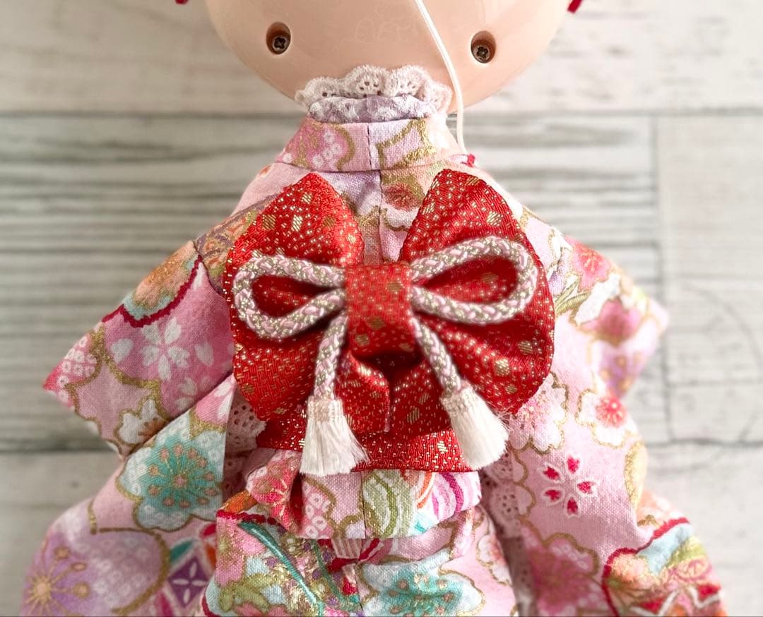 【ハンドメイド】お振袖とつまみ細工等の簪（5本）セット#ブライス#アイシードール