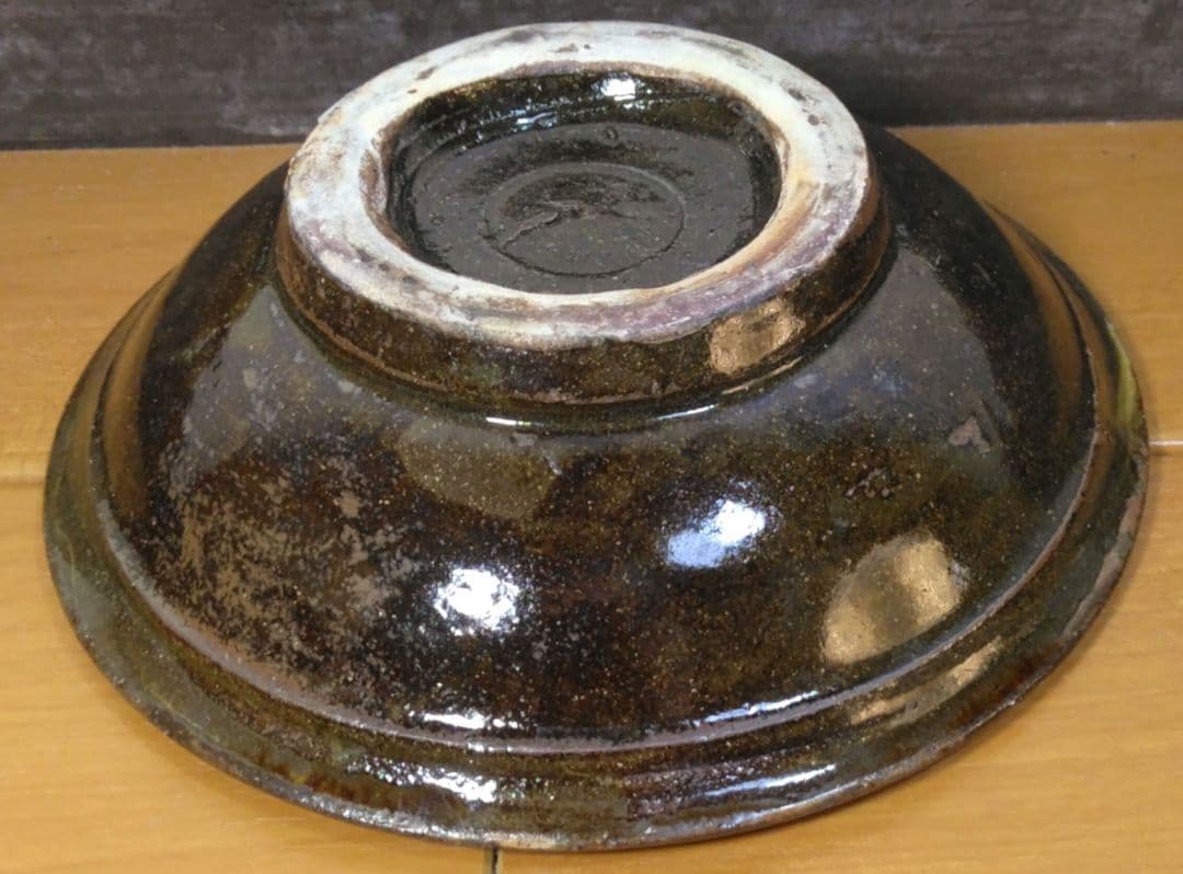 人間国宝 金城次郎 魚紋皿 栞 共箱 美品 壺屋焼 壷屋焼 やちむん 魚2匹