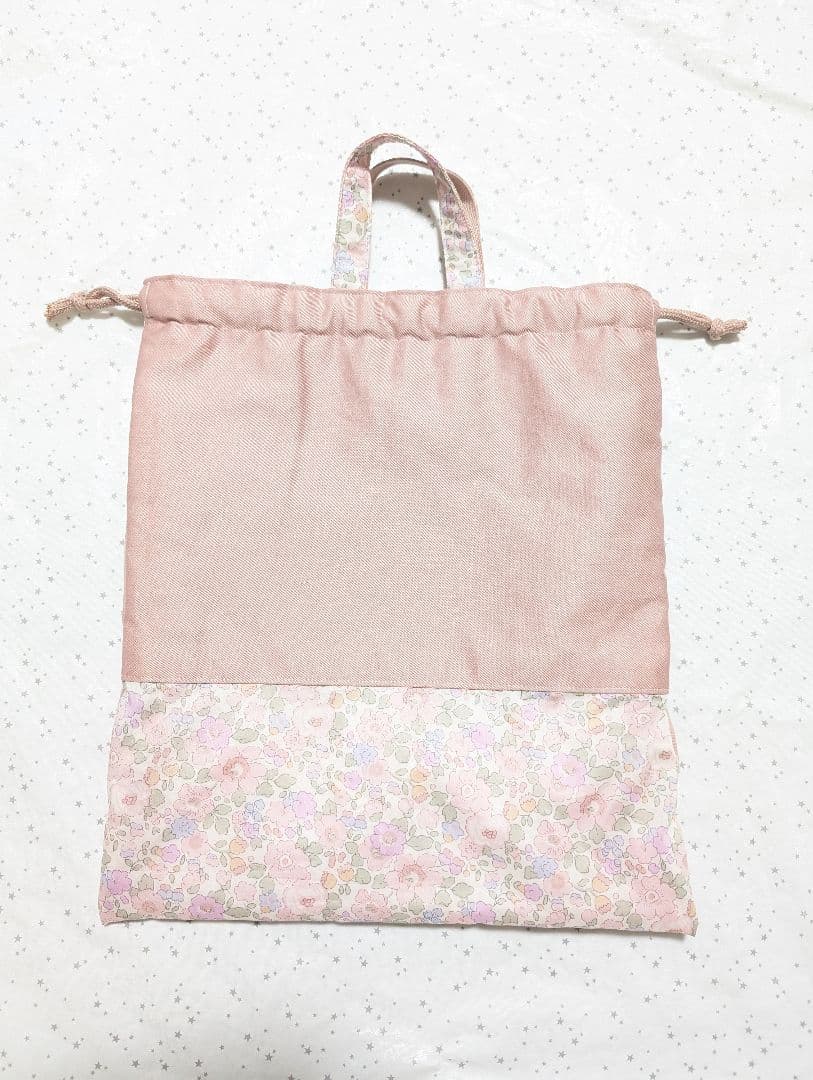 リバティ　ベッツィ　レッスンバッグ上履き入れ体操服袋　ハンドメイド