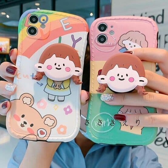 趣味超q萌えはアップル12/携帯ケーススタンド付きに適しています+
